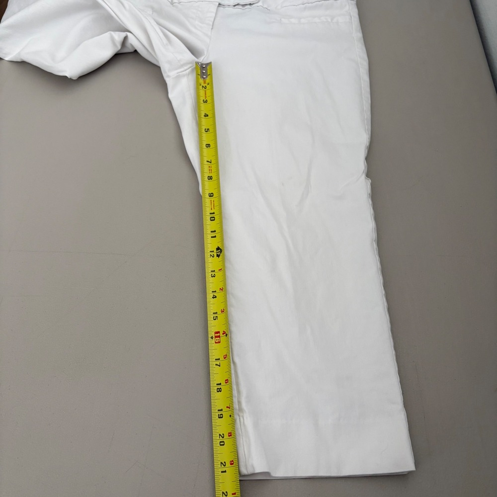 The Limited Exact Stretch White Cropped Capri Pants Size 8 Business Casual - Picture 8 of 8